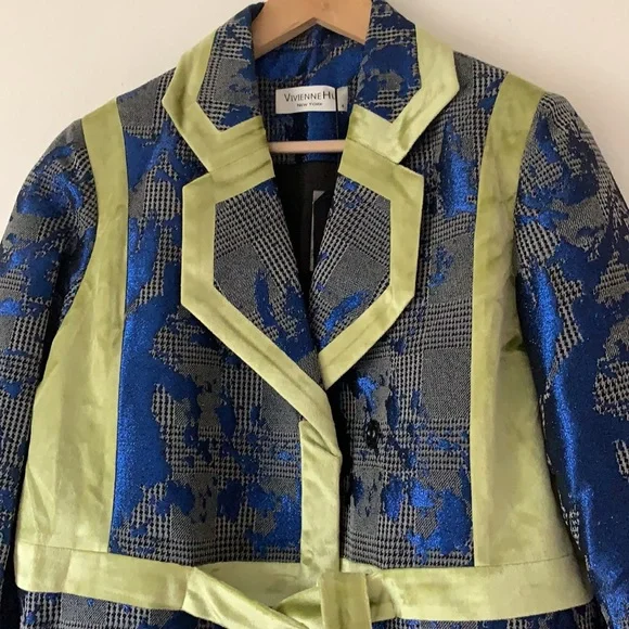 NWT Vivienne Hu Tweed Velvet Jacket - Picture 6 of 8